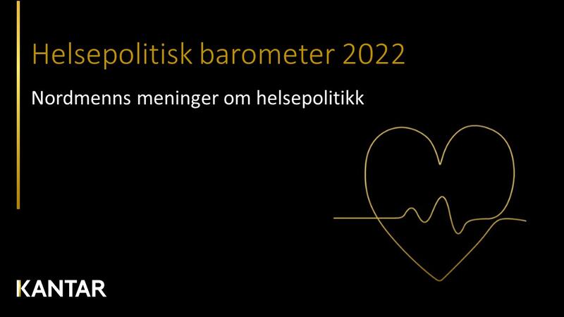 Plakat av helsepolitisk barometer 2022