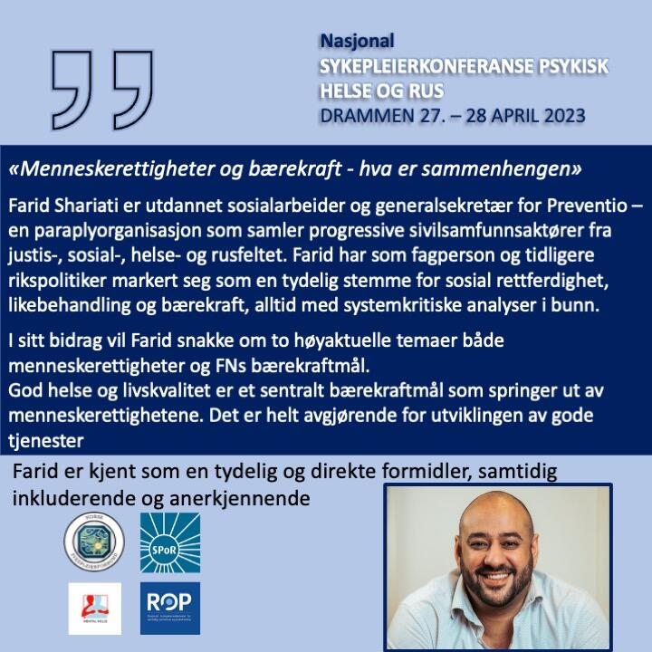 Farid Shariati til phrkonf2023
