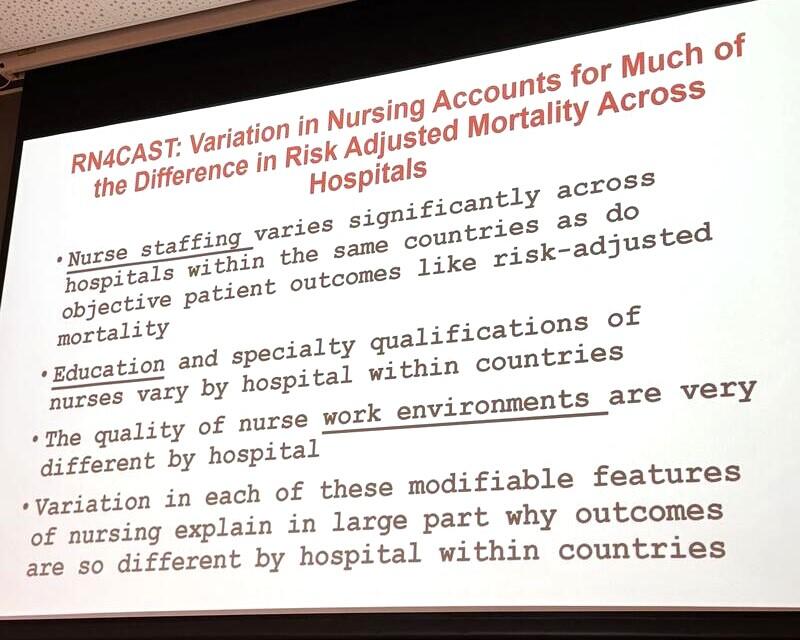 Utdrag av presentasjonen til Linda Aiken.