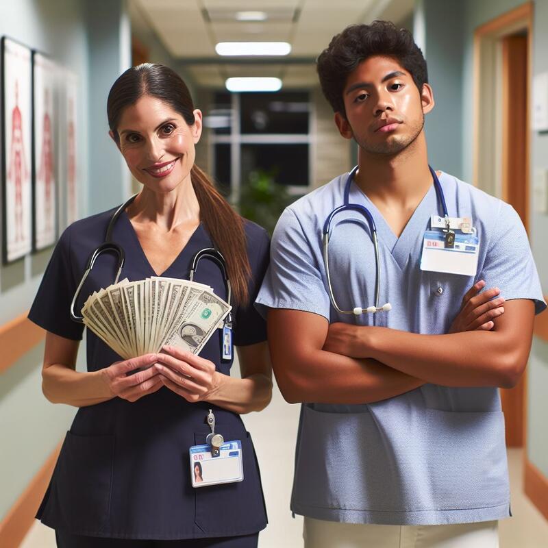 Bilde av to sykepleiere