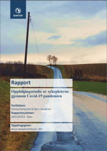 Rapportforside Oppfølgingsstudie av sykepleierne gjennom covid-19 pandemien